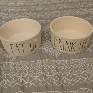 Set of 2 Rae Dunn Pet Bowls